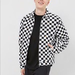 Mens NWT, Tom and Jerry checkered jacket